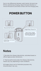 45W 10000mAh Portable Power Bank with Integrated Watch Charger