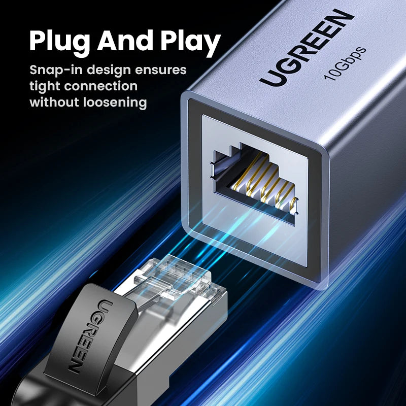 10Gbps RJ45 Ethernet Cable Extender Adapter
