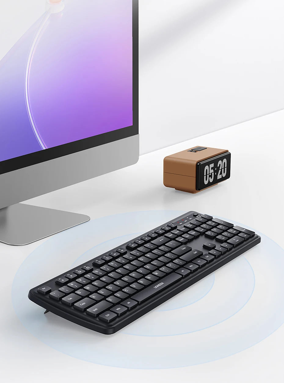 Ultra-Slim 2.4G Wireless 104-Key Full-Size Keyboard