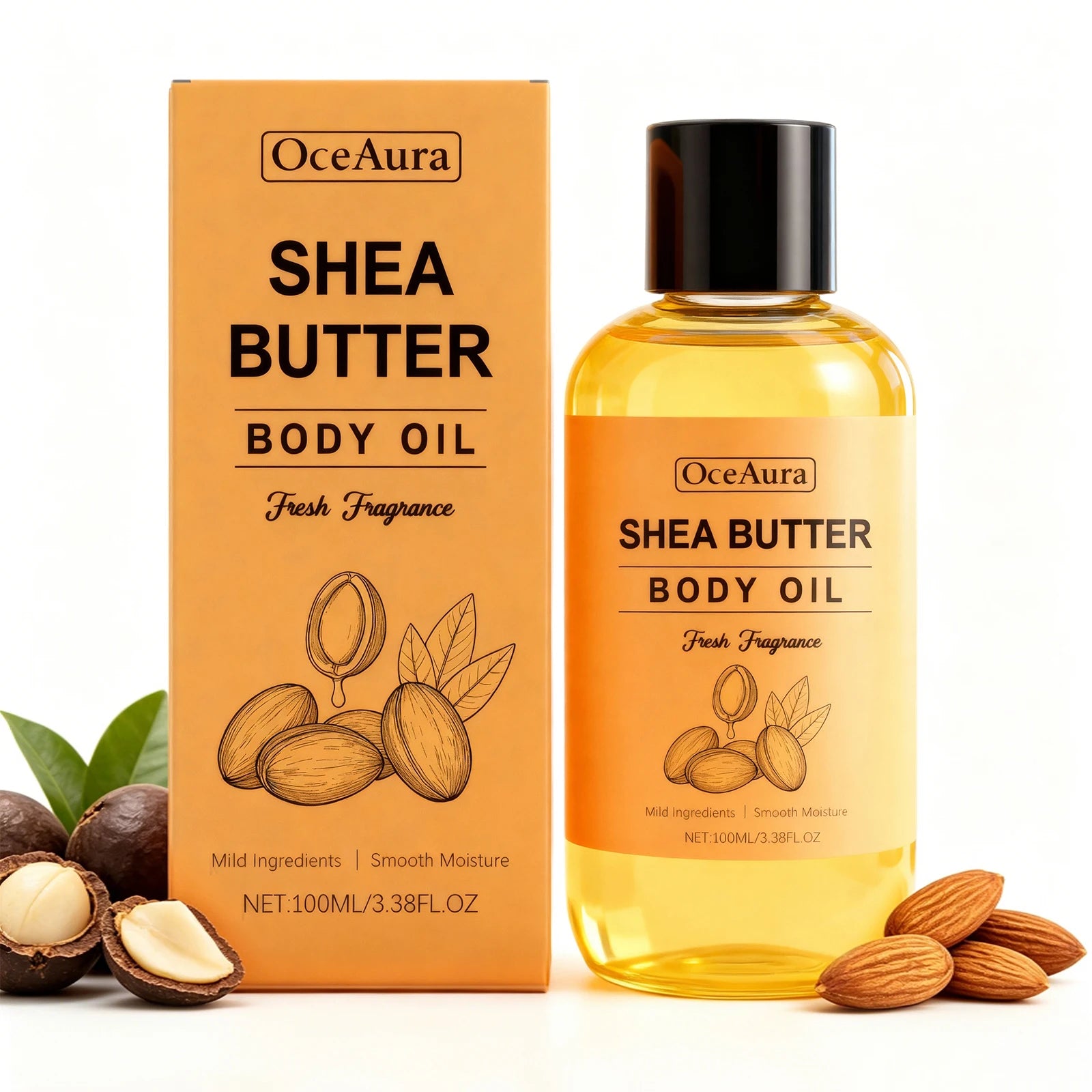 Shea Butter Nourishing Body Oil for Dry Skin - 5