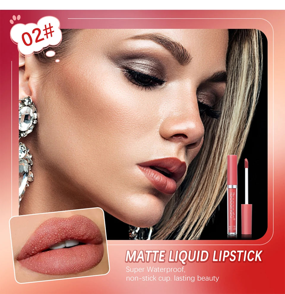 Matte Velvet Liquid Lipstick Waterproof Long-Lasting - 11