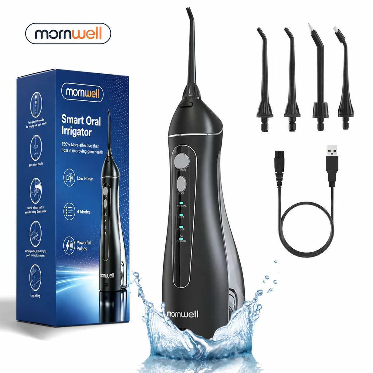 Cordless Water Flosser for Teeth Deep Cleaning
