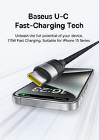 3-in-1 100W Fast Charging Cable for Phone and Laptop