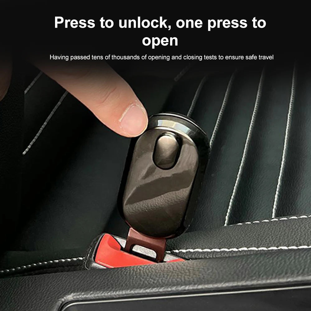 Car Seat Belt Buckle Extension Clip Metal Socket Plug Extender