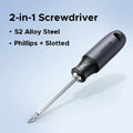 2-in-1 Dual Head Screwdriver with S2 Alloy Steel