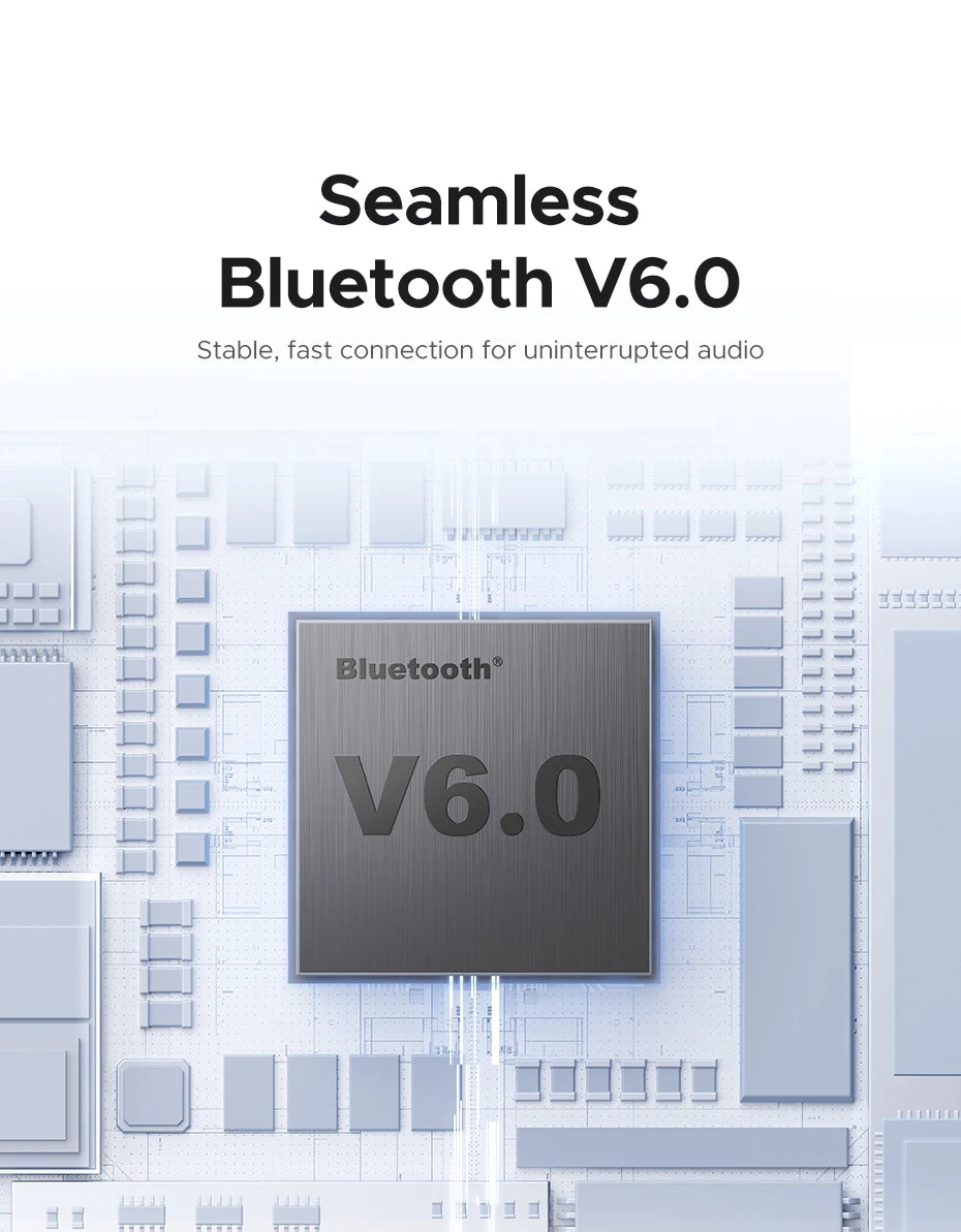 Wireless Bluetooth 6.0 TWS Earbuds with 35-Hour Battery Life