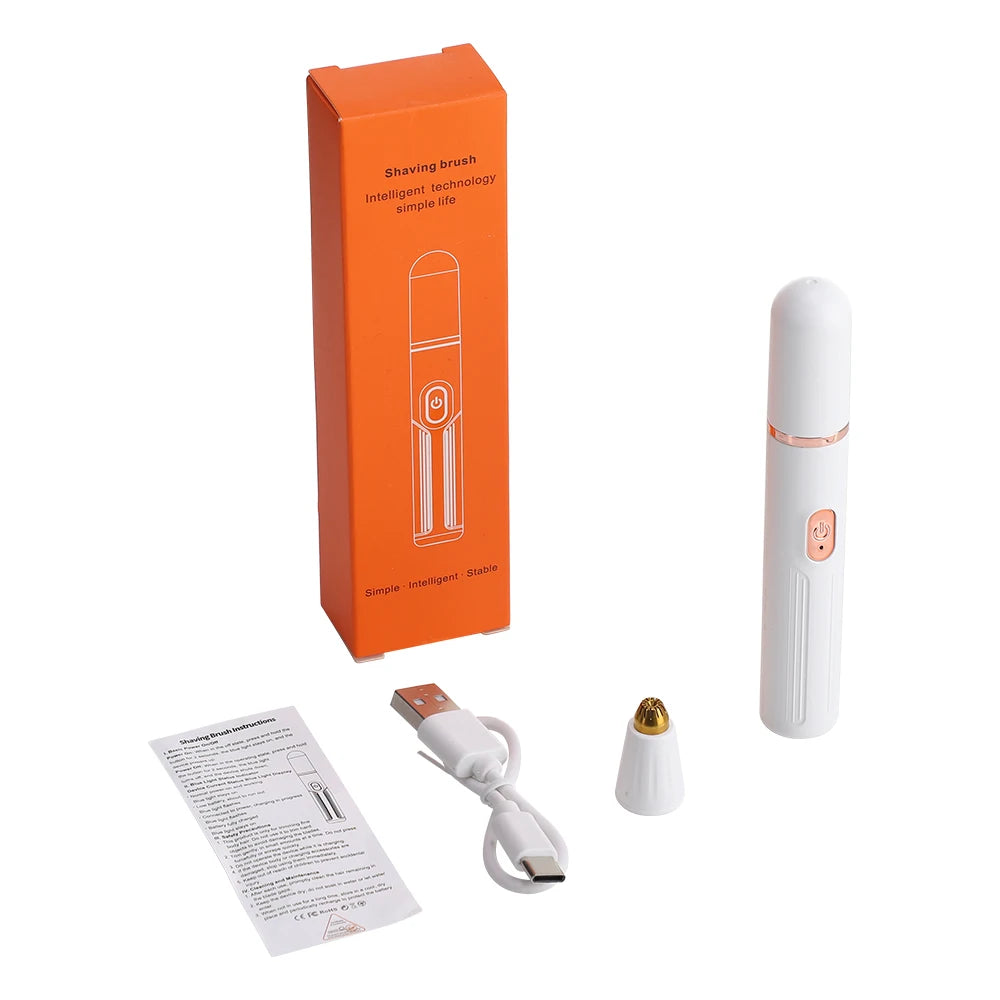 2-in-1 Rechargeable Electric Eyebrow and Nose Hair Trimmer