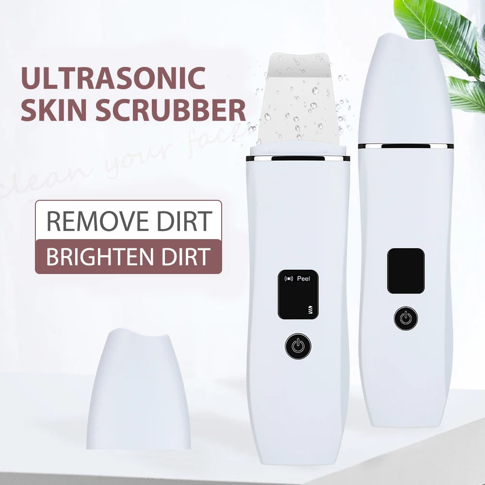 Ultrasonic Facial Skin Scrubber and Pore Cleaner