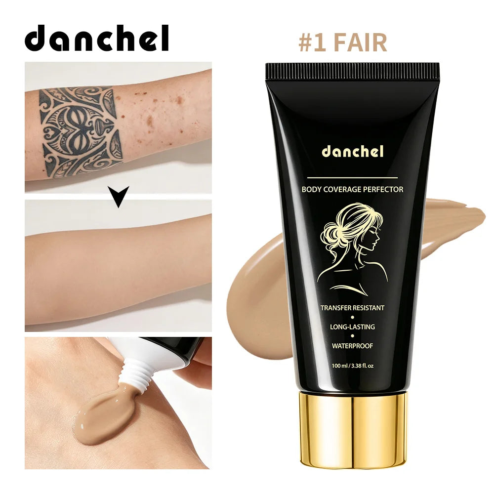 Waterproof Full Coverage Body Concealer for Scars and Tattoos - 1