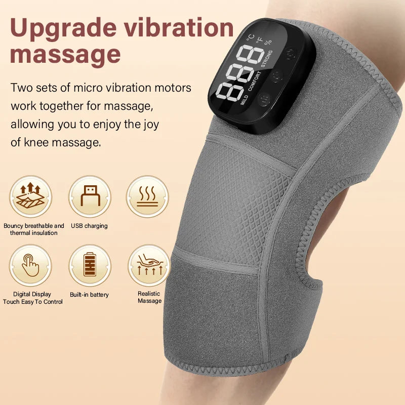 3-in-1 Cordless Vibration Knee, Shoulder and Elbow Massager