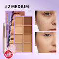 8-Shade Cream Concealer and Contouring Palette
