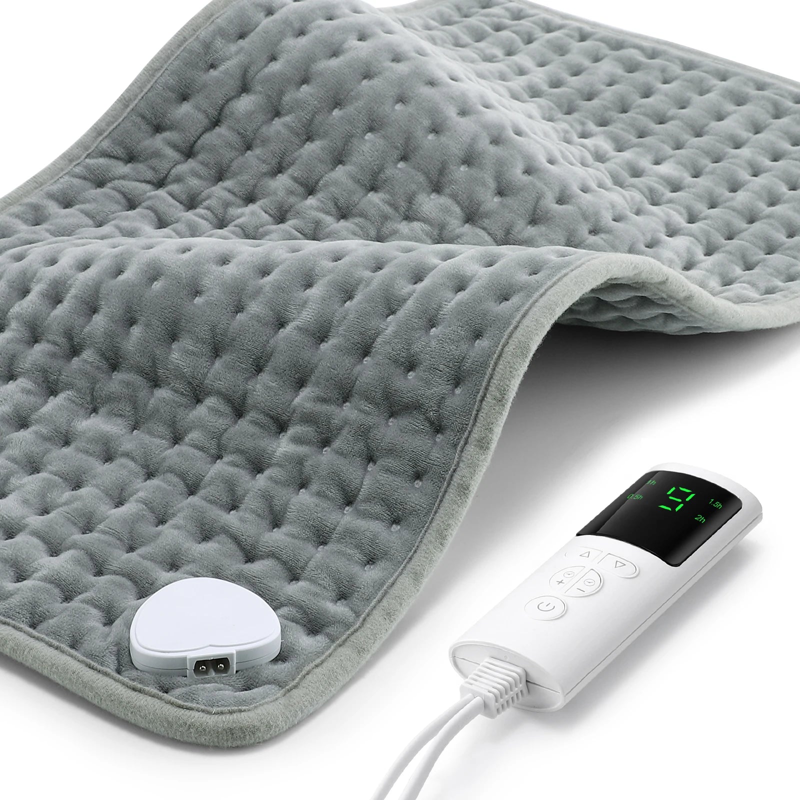 Electric Heating Pad with 9 Adjustable Temperature Settings - 17