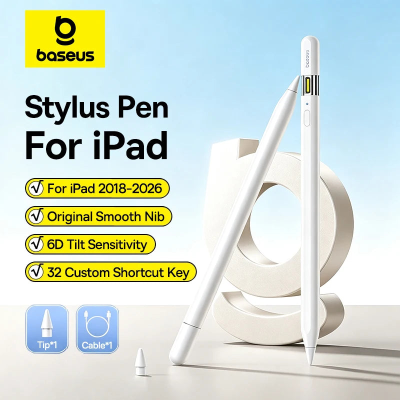 Bluetooth Stylus Pen for iPad with Palm Rejection and Tilt Sensitivity
