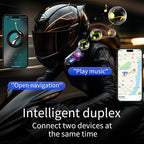 X3 Bluetooth 6.0 Motorcycle Helmet Headset with RGB Light and IP67