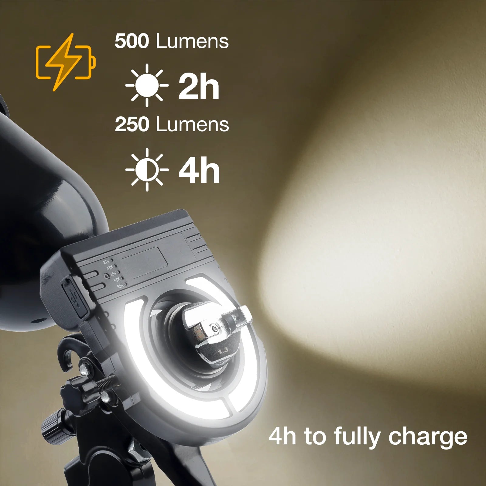 Adjustable LED Spray Gun Lighting for Precision Paint Work - 2