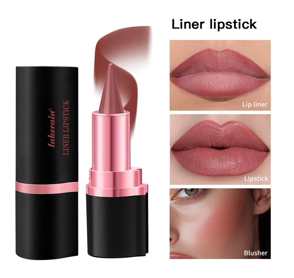 2-in-1 Waterproof Matte Lipstick and Lip Liner - 20