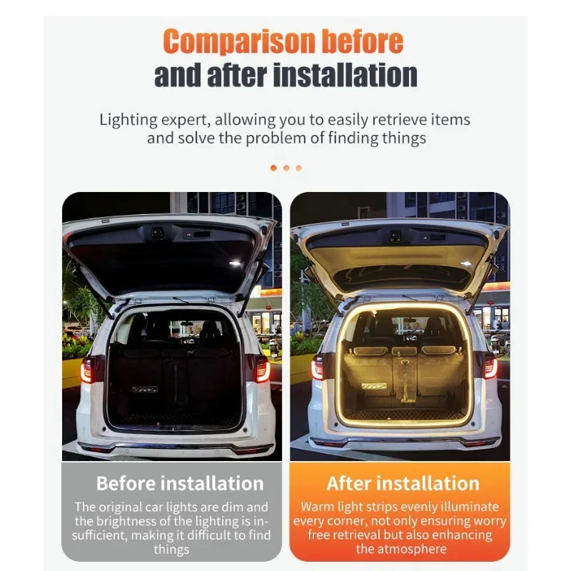 12-24V Flexible LED Trunk Tailgate Light Strip with Automatic Sensor