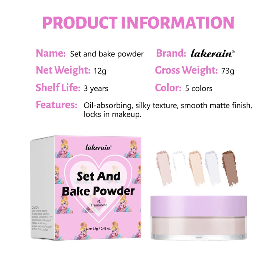 Oil-Control Matte Setting and Baking Face Powder