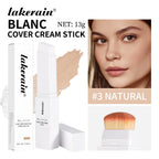 Dual-Ended Waterproof Foundation and Concealer Stick with Brush