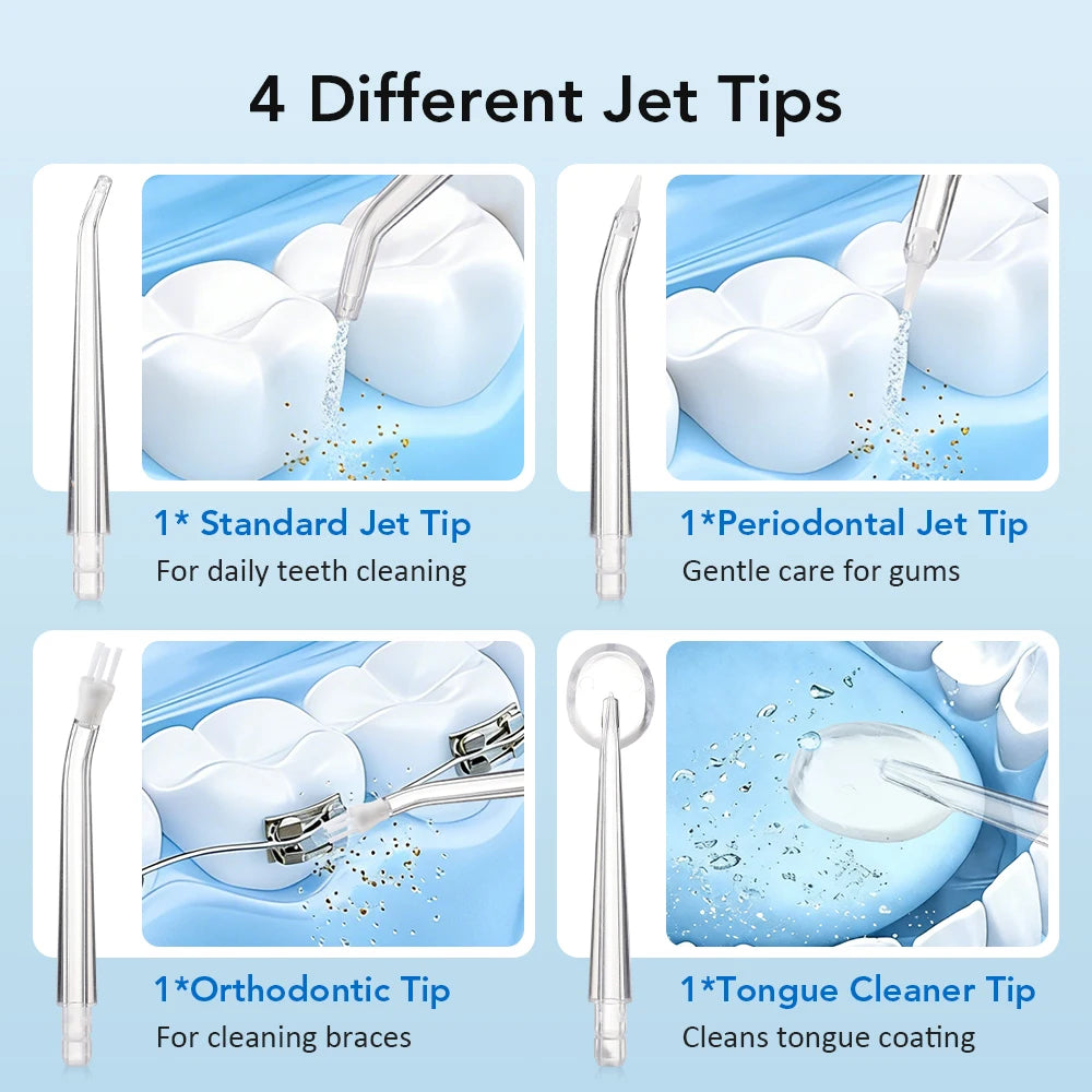 Portable Rechargeable Oral Irrigator Dental Water Flosser