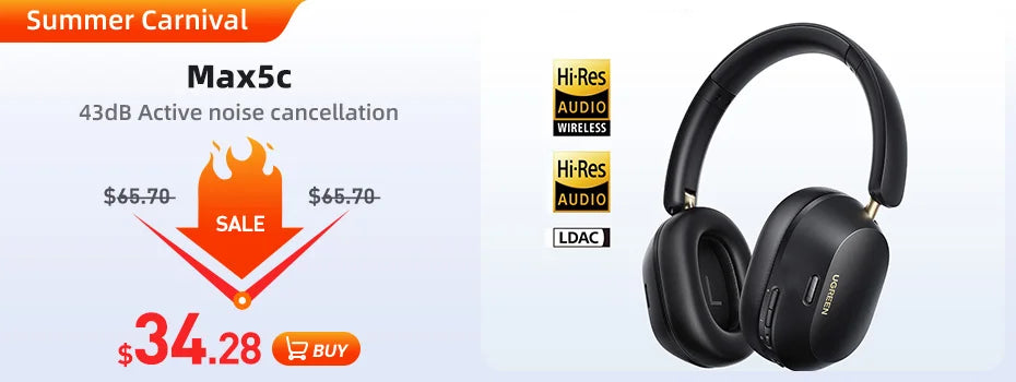 Bluetooth 5.4 Wireless Earbuds with ENC Noise Cancellation