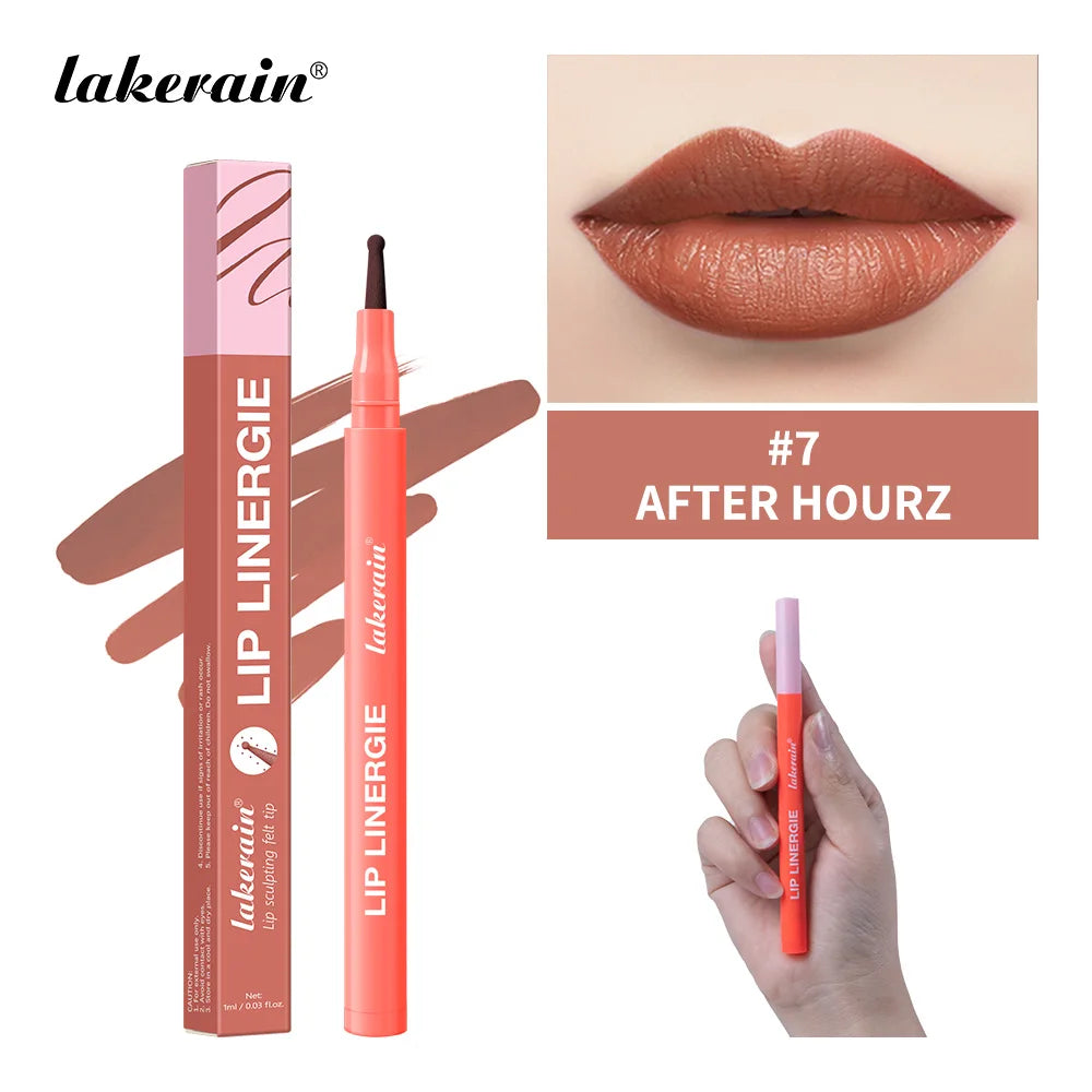 Dual-Sided Long-Lasting Waterproof Lip Stain and Liner Pen - 31