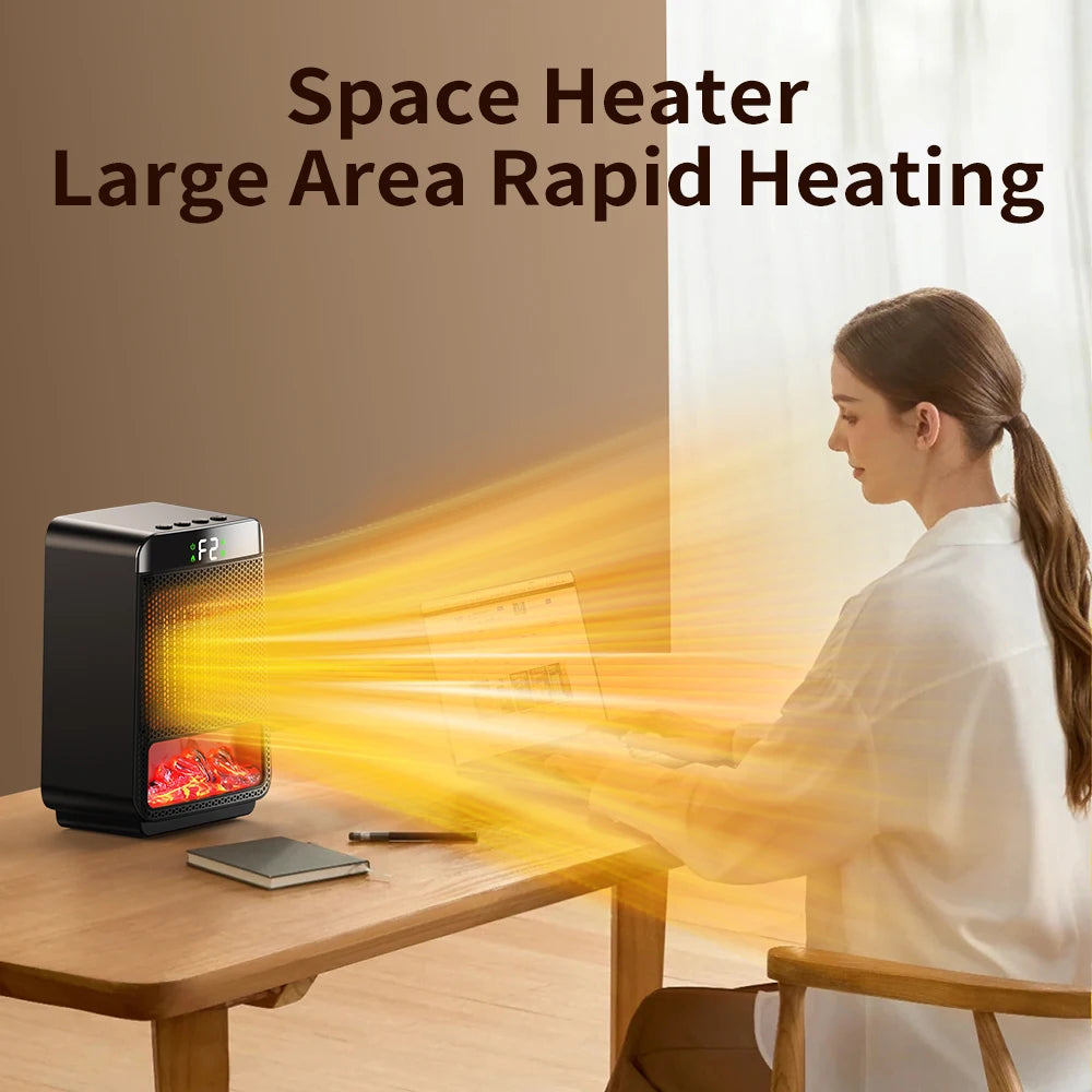 Portable Electric Ceramic Space Heater for Home and Office - 10