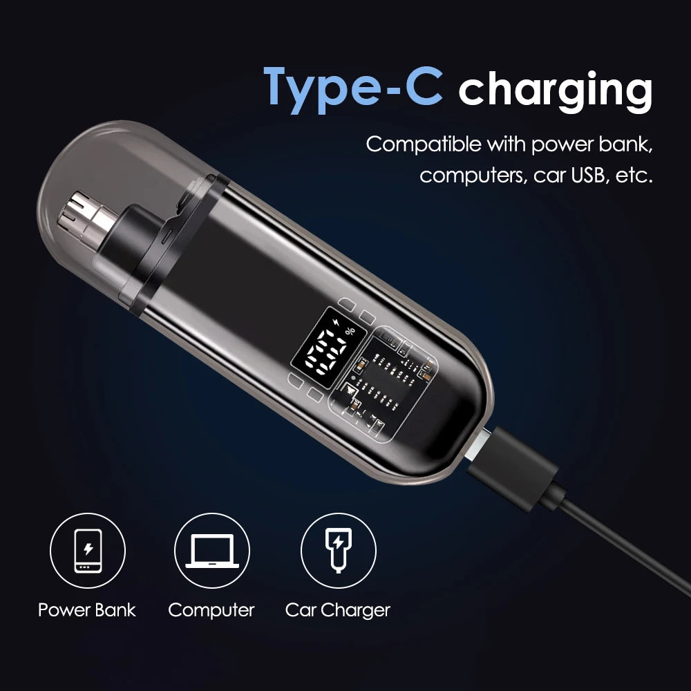 Portable Electric Nose Hair Trimmer for Men and Women