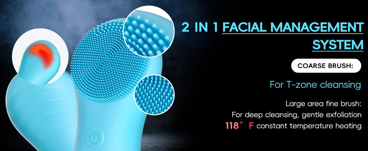 3-in-1 Oral Hygiene Kit: Flosser, Toothbrush & Facial Cleanser