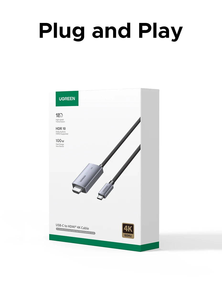 4K USB-C to HDMI Adapter with 100W PD Fast Charging