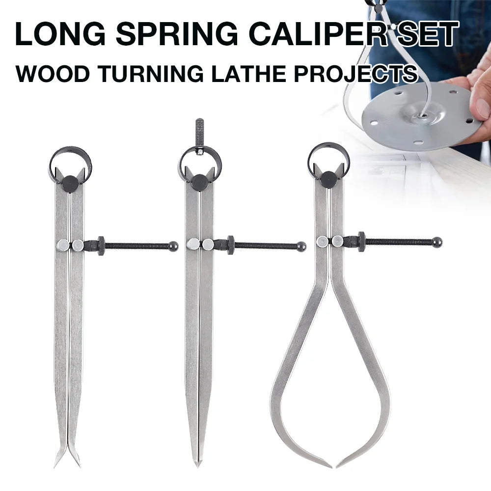 Adjustable Woodworking Caliper and Divider Set for Lathe Projects