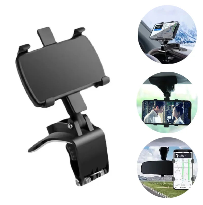 Dashboard Car Phone Holder 900 Degree Rotation Mobile Stand