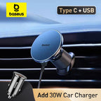 Magnetic Wireless Car Charger and Phone Mount 15W