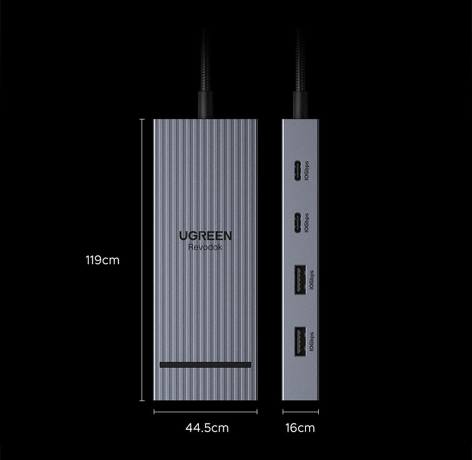 7-in-1 USB-C Hub with Dual 4K 60Hz HDMI and 100W Charging