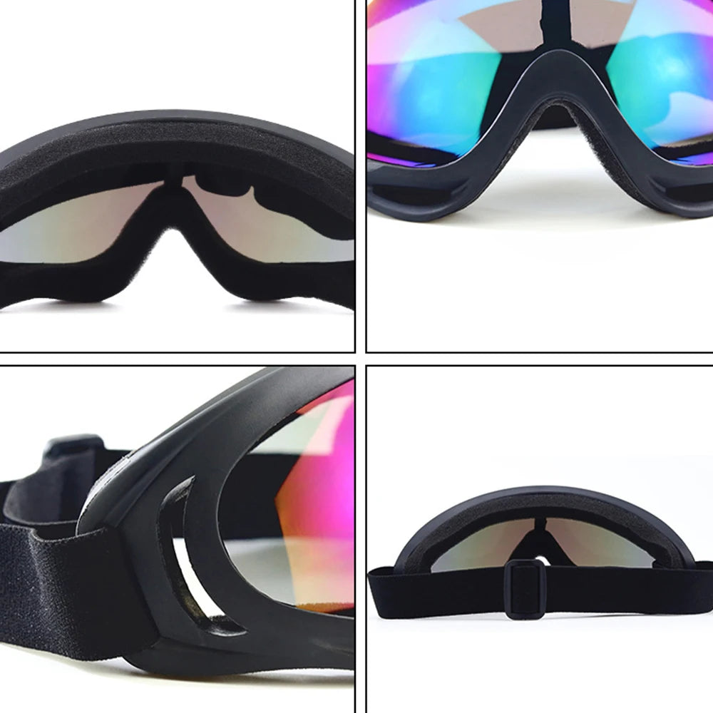 Unisex Windproof Anti Glare Motorcycle Riding and Ski Goggles