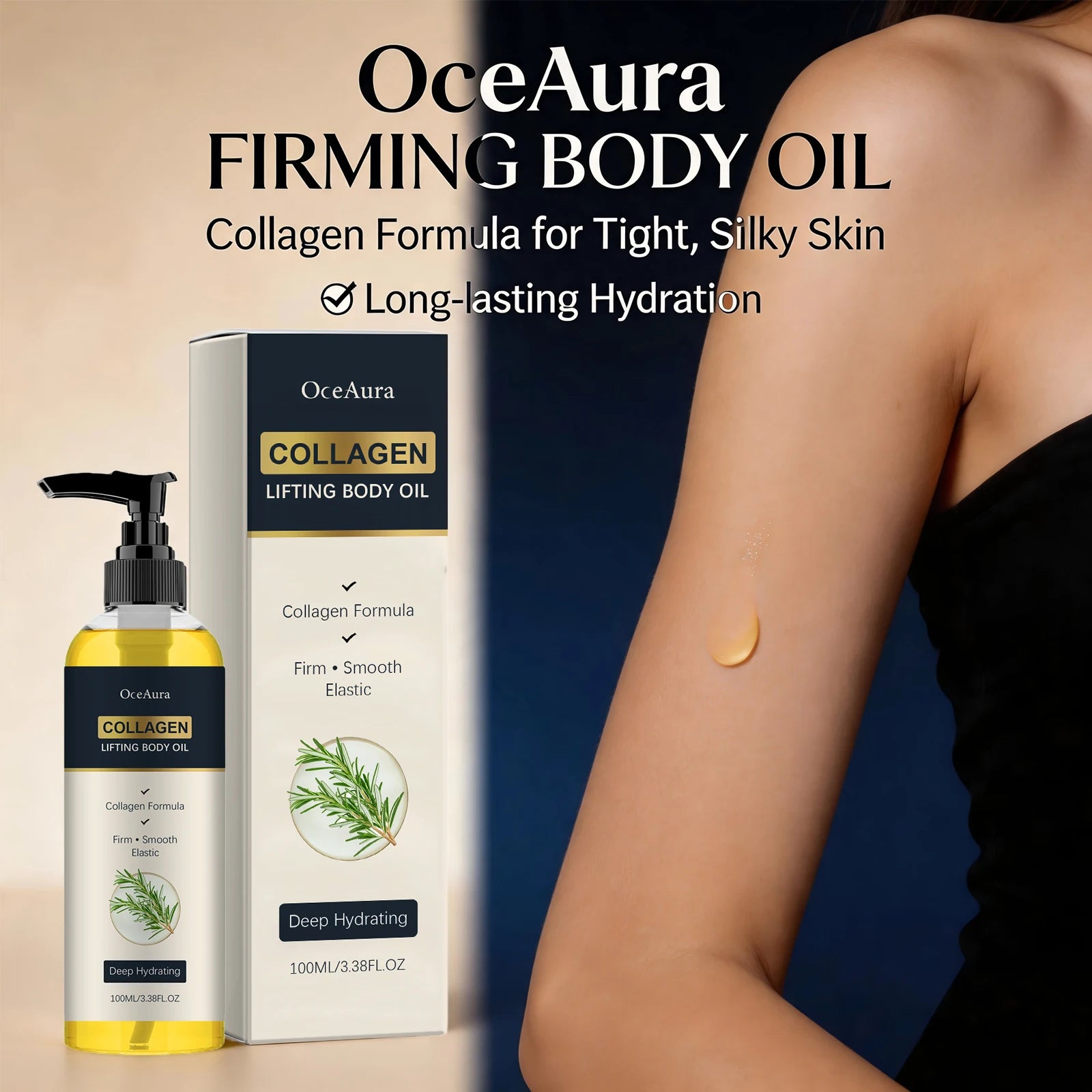 Collagen Lifting Body Oil for Skin Firming and Hydration - 2