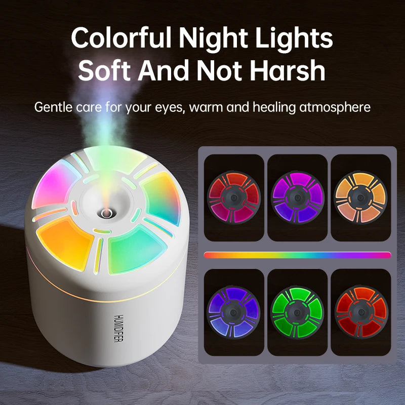 USB Portable Aroma Diffuser and Humidifier with RGB LED Lights - 10