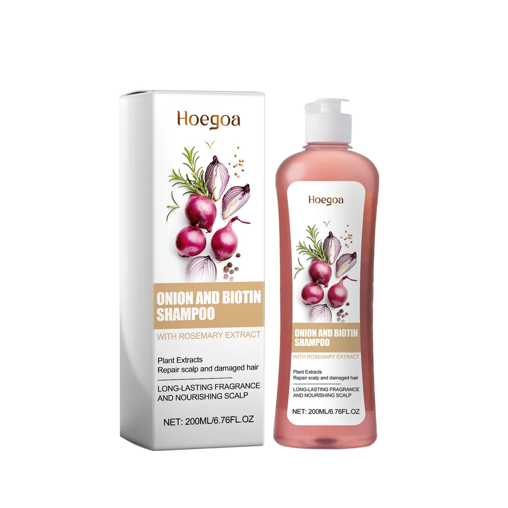 Onion and Biotin Shampoo for Hair Growth and Scalp Repair
