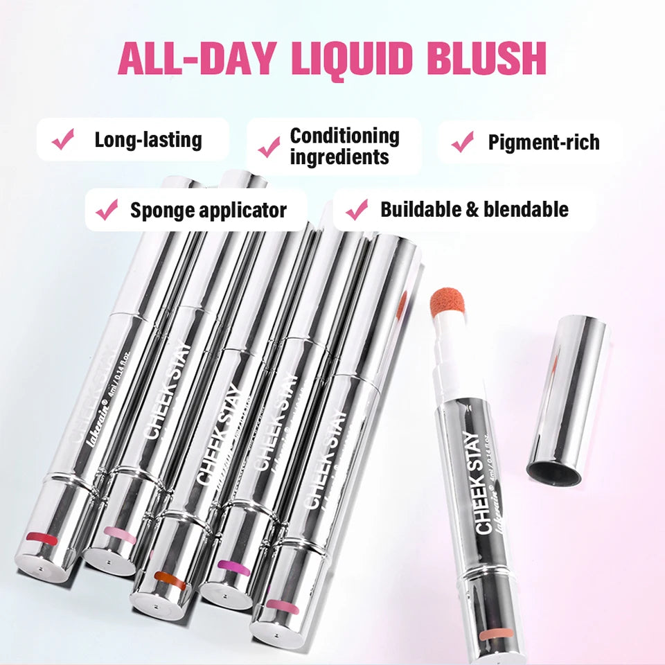 Liquid Blush Stick with Sponge Tip Applicator - 8