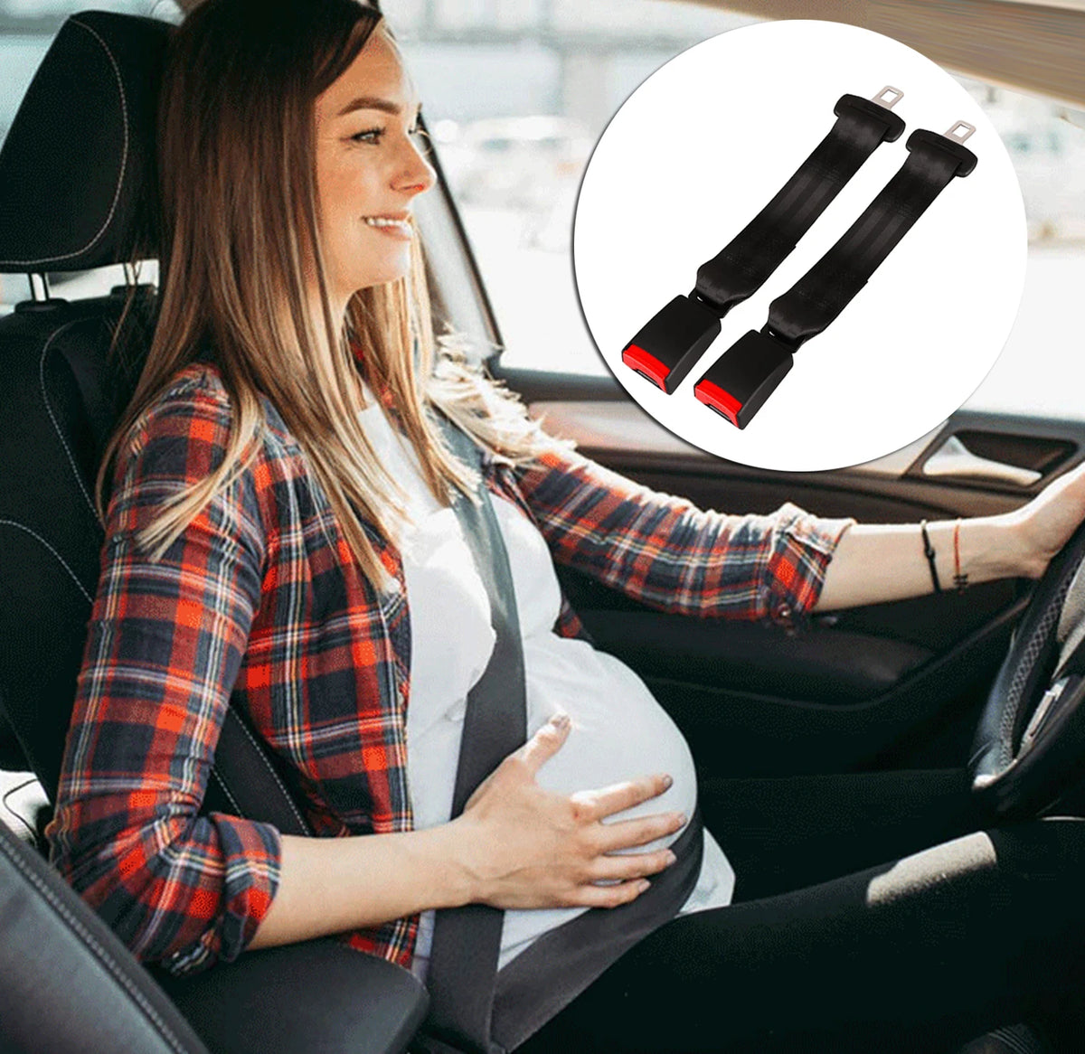 Adjustable Car Seat Belt Extender for Comfort and Safety