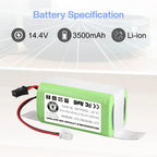 Replacement 14.4V 3500mAh Battery for Robot Vacuum Cleaners