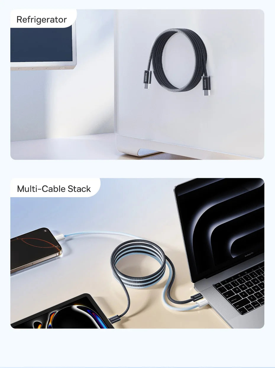 Magnetic 100W USB-C Fast Charging Data Cable