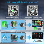 2 in 1 Wireless CarPlay and Android Auto Adapter 5.8Ghz Bluetooth 5.0