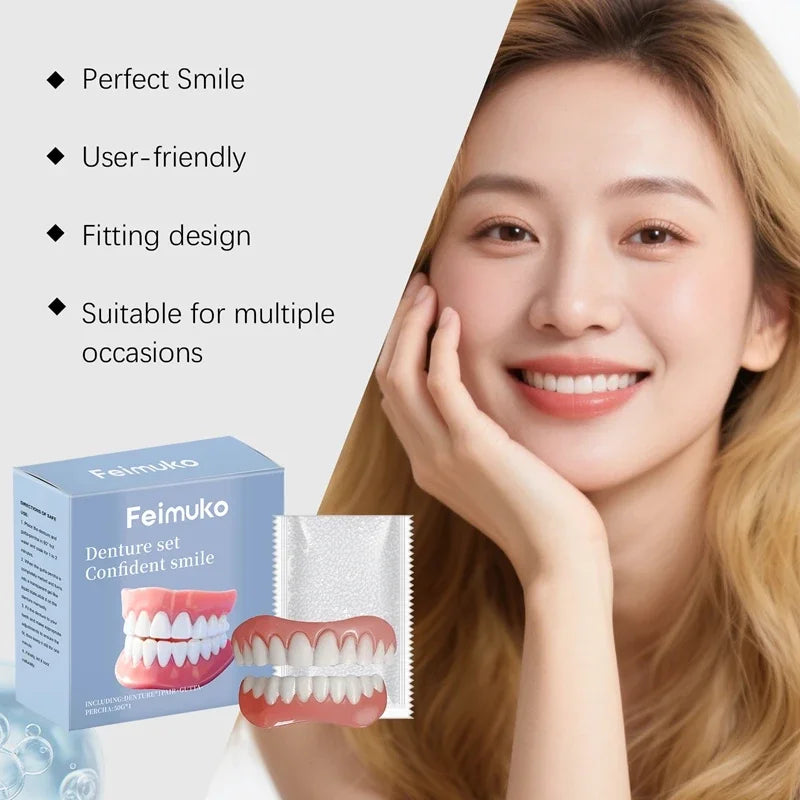Temporary Silicone Dentures for Missing or Broken Teeth