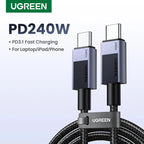240W USB-C to USB-C Fast Charging and Data Sync Cable