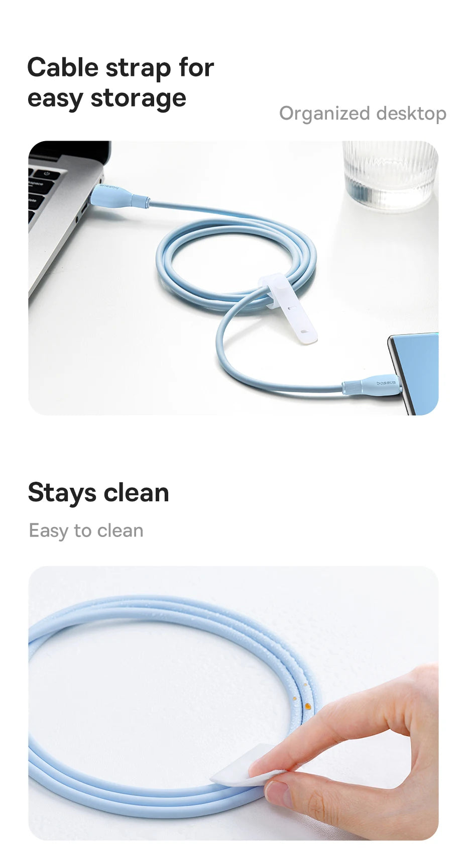 100W Fast Charging USB-C Data Cable