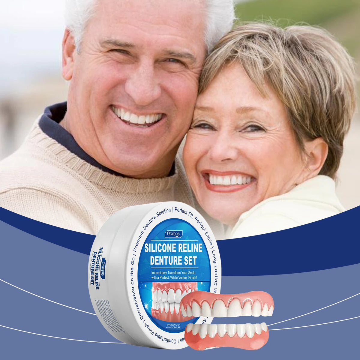 Flexible Silicone Denture Reline and Cosmetic Smile Kit