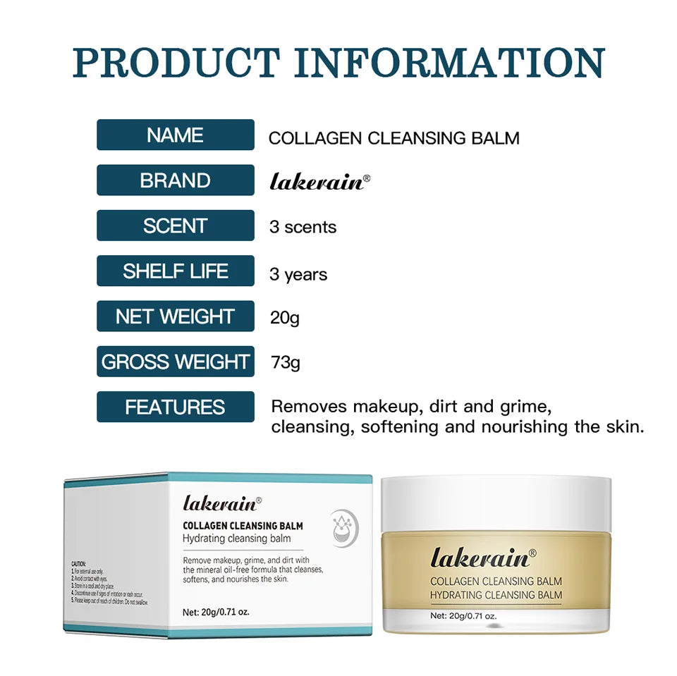 Collagen Hydrating Makeup Removing Cleansing Balm - 16