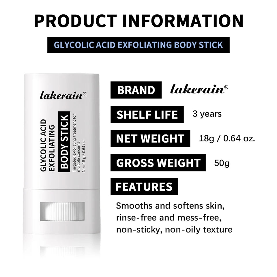 Glycolic Acid Exfoliating Body Stick for Smooth Skin - 18