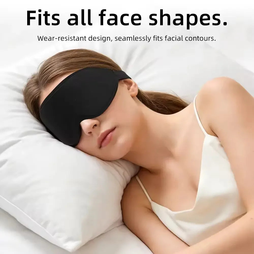 3D Contoured Memory Foam Sleep Mask for Total Light Blocking - 12